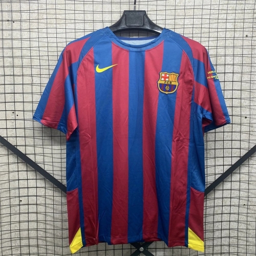 2005/2006 Retro Barcelona Home Football Shirt UEFA Champions League