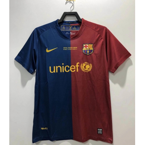 2008/2009 Retro Barcelona Football Shirt Home Champions League