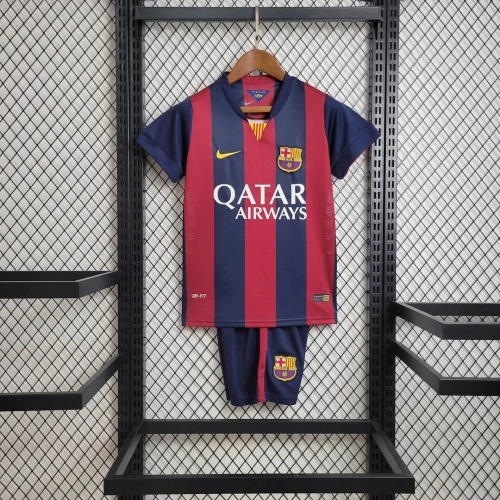 2014/2015 Retro Barcelona Football Shirt Home Kids Size