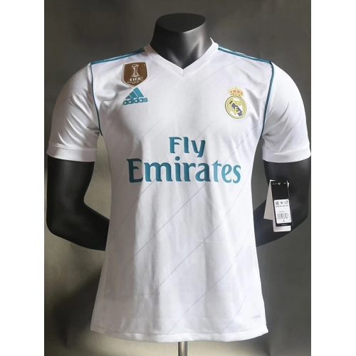 2017/2018 RMA Home Retro Player Version Soccer Jersey(球员)