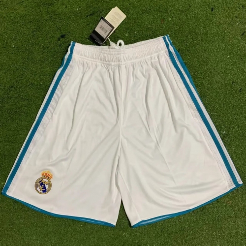 2017/2018 Retro Real Madrid Home Shorts