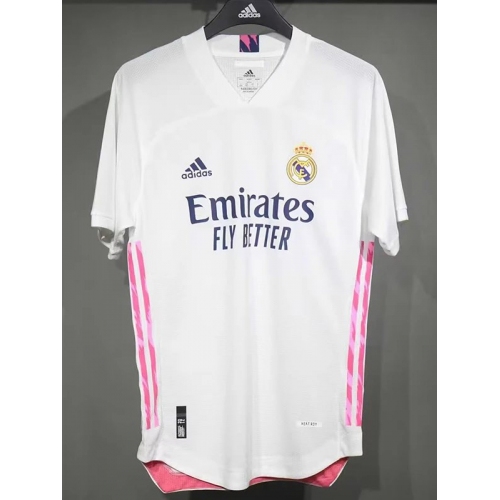 20/21 RMA Home Player Version Retro Soccer Jersey球员