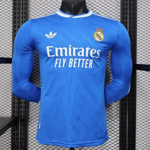 25/26 RMA Third Long Sleeve Player Version Soccer Jersey