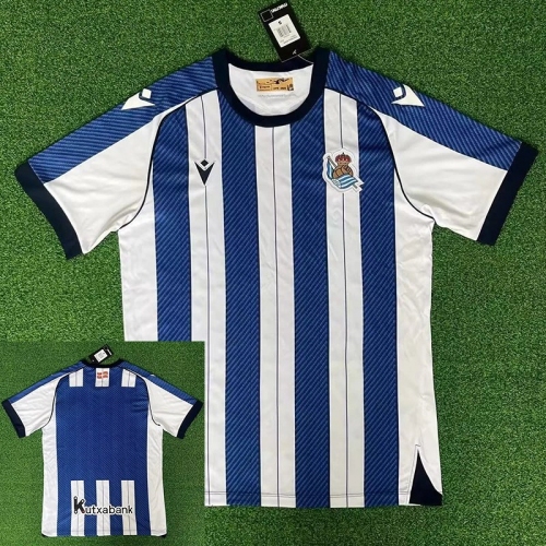 25/26 Real Sociedad Home Fans Soccer Jersey