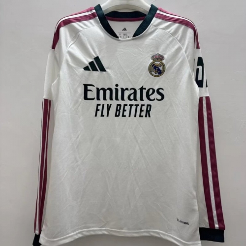 26/27 RMA Home Long Sleeve Fans Soccer Jersey