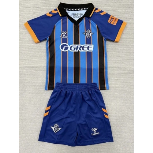 26/27 Real Betis Eternal Edition Goalkeeper Blue Kids Soccer Jersey