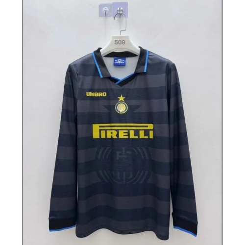 1997/1998 Retro Long Sleeve Inter Milan Third Away Football Jersey