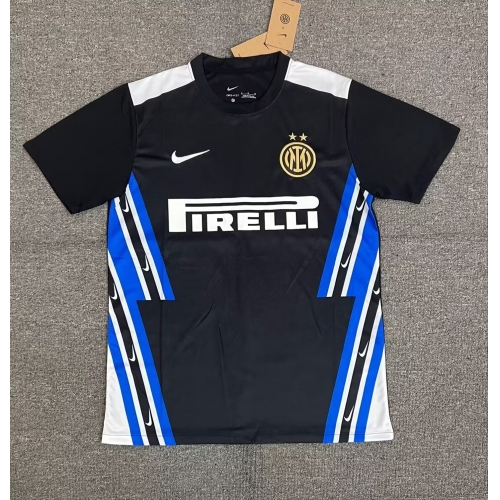 2025/2026 Inter Milan Training Suit Black Football Jersey