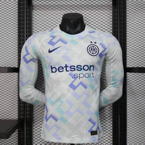 2025/2026 Long Sleeve Player Version Inter Milan Away Football Jersey1:1
