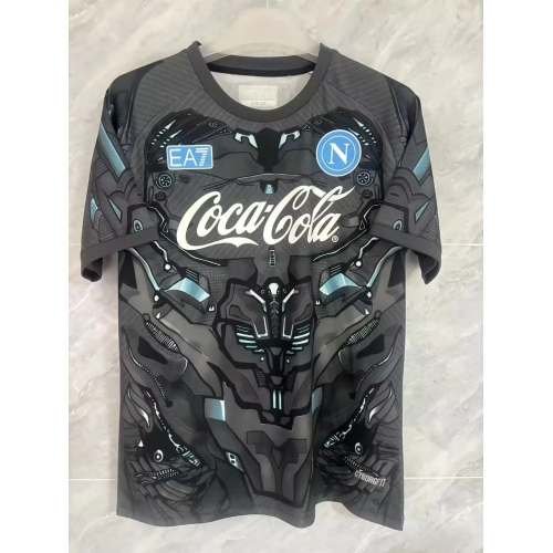 2025/2026 Napoli Training Wear Grey Soccer Jersey