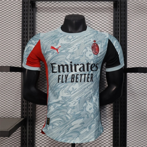 2025/2026 Player Version AC Milan Goalkeeper Grey Football Shirt
