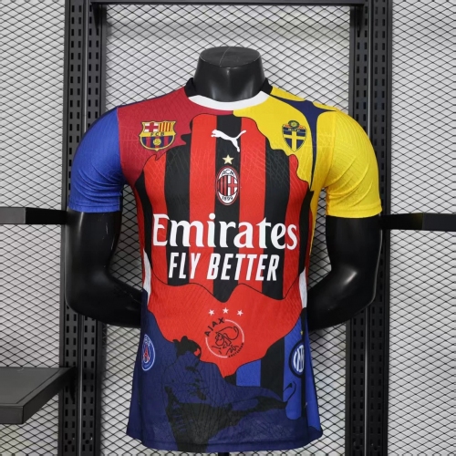 2025/2026 Player Version AC Milan Ibrahimovic Commemorative Edition Football Shirt