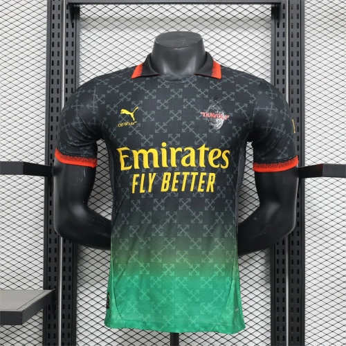 2025/2026 Player Version AC Milan Special Edition Black Football Shirt