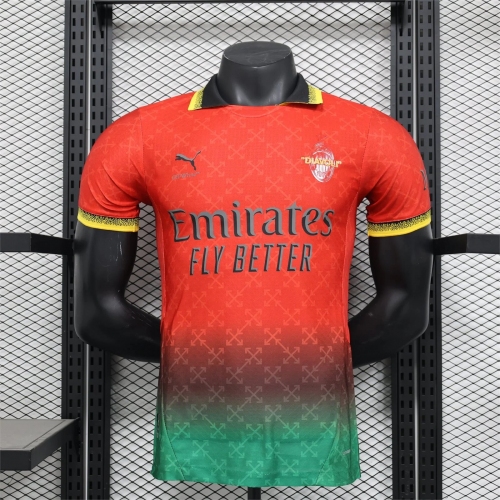 2025/2026 Player Version AC Milan Special Edition Red Football Shirt