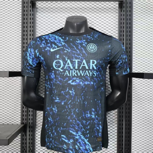 2025/2026 player Version Inter Milan Special Edition Black Blue Football Jersey
