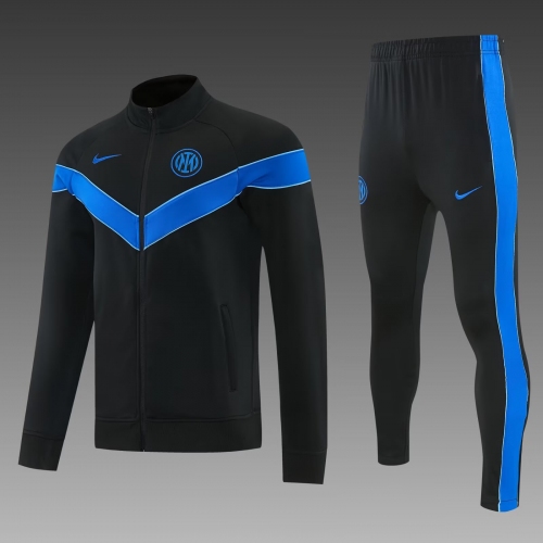 2026/2027 Inter Milan Full Zip Training Suite Black Football Jersey