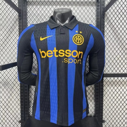 2026/2027 Long Sleeve Player Version Inter Milan Home Football Jersey1:1