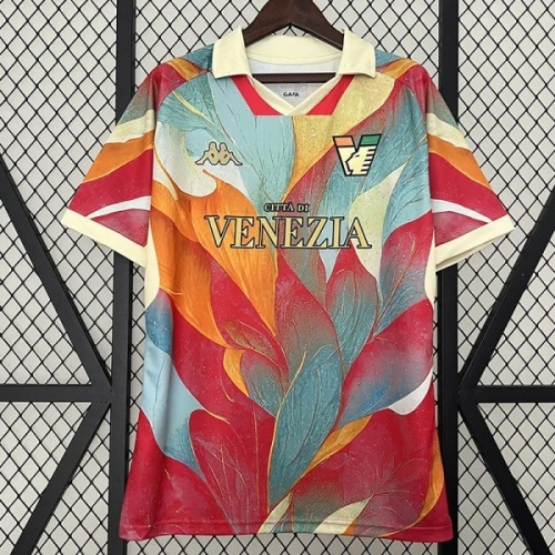24/25 Venezia FC Pink Green Fans Soccer Jersey