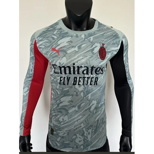 25/26 ACM Goalkeeper Light Green Player Version Long Sleeve Soccer Jersey
