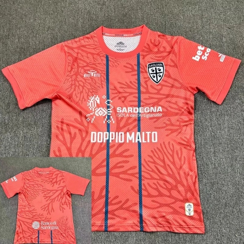 25/26 Cagliari Fourth Fans Soccer Jersey