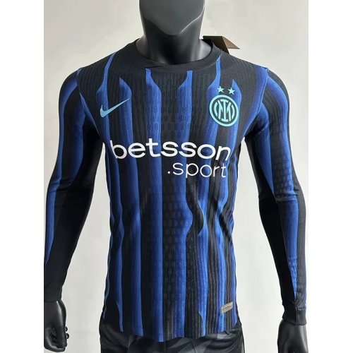 25/26 INT Home Long Sleeve Player Version Soccer Jersey