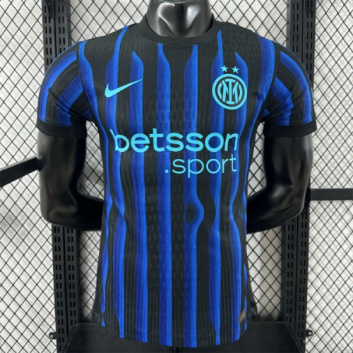 25/26 INT Home Player Version Soccer Jersey(胸带广告）
