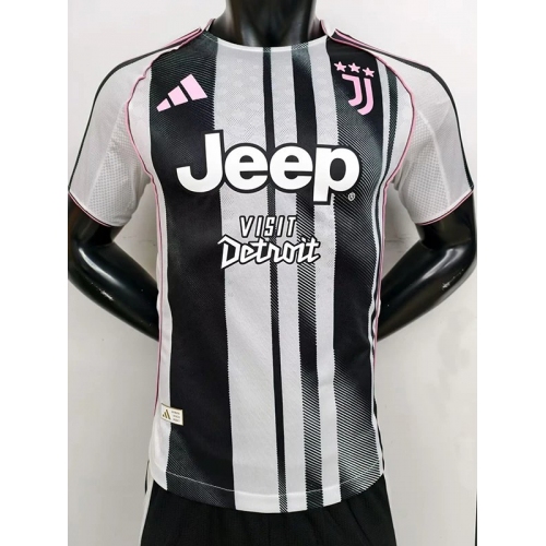 25/26 JUV Home Player Version Soccer Jersey（带胸前广告 ）