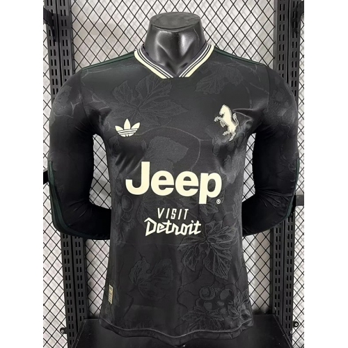 25/26 JUV Third Long Sleeve Player Version Soccer Jersey(带广告)