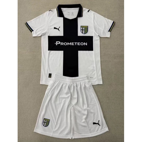 25/26 Parma Home Kids Soccer Jersey