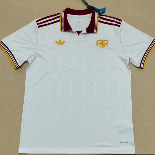 25/26 Roma Third(Maroon neck)Fans Soccer Jersey(枣红领)