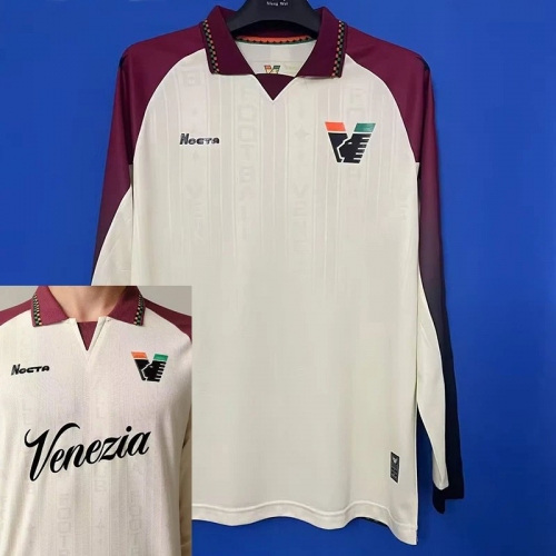 25/26 Venezia FC Away Long Sleeve Soccer Jersey(tenezia胸前广告)