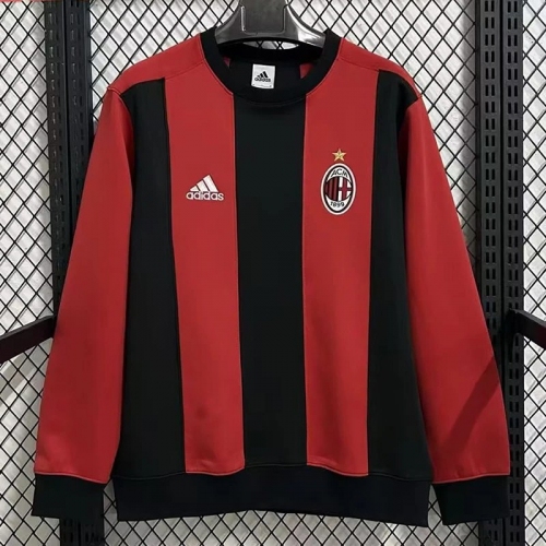 26/27 ACM Red & Black Striped Casual Thick Hoody