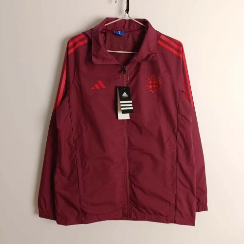 2024/2025 Bayern Munich Windbreaker Burgundy Football Shirt