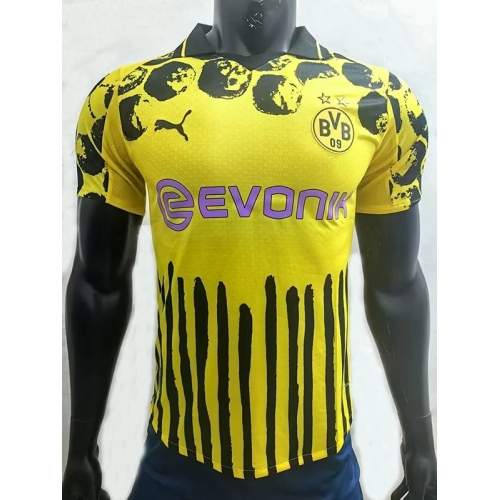 25/26 Dortmund Home Special Edition Player Version Soccer Jersey(胸前粉色广告）