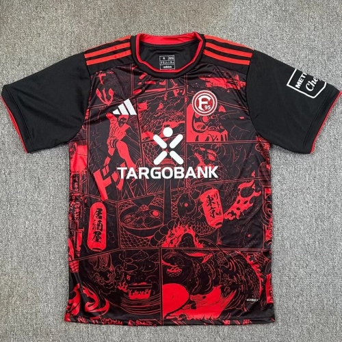25/26 Düsseldorf Special Edition Red Black Fans Soccer Jersey