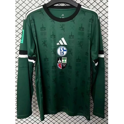 25/26 Schalke 04 150th Anniversary Edition Long Sleeve Fans Soccer Jersey