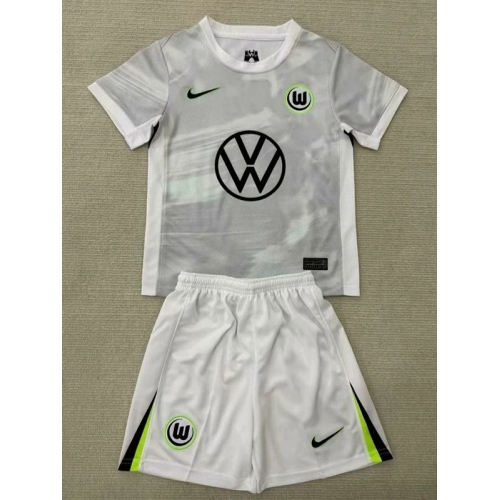 25/26 Wolfsburg Away Kids Soccer Jersey