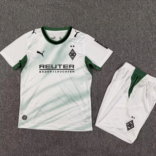 26/27 Monchengladbach Home Kids Soccer Jersey(左袖广告）