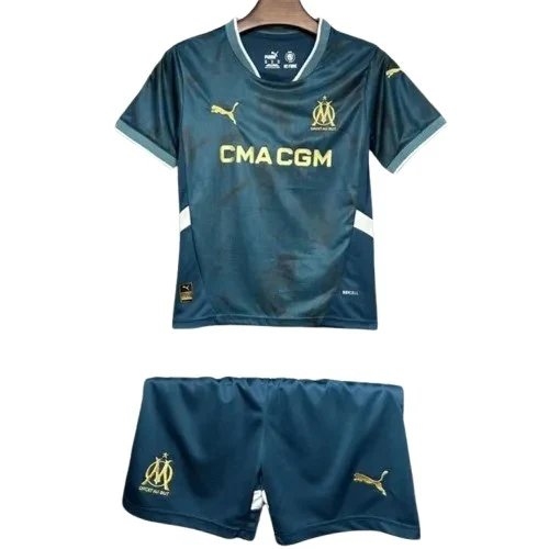 24-25 Marseilles Away Soccer Kids Kit Jersey+Shorts