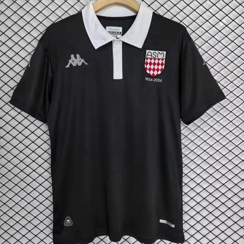 24/25 Monaco Black Commemorative Edition Fans Soccer Jersey