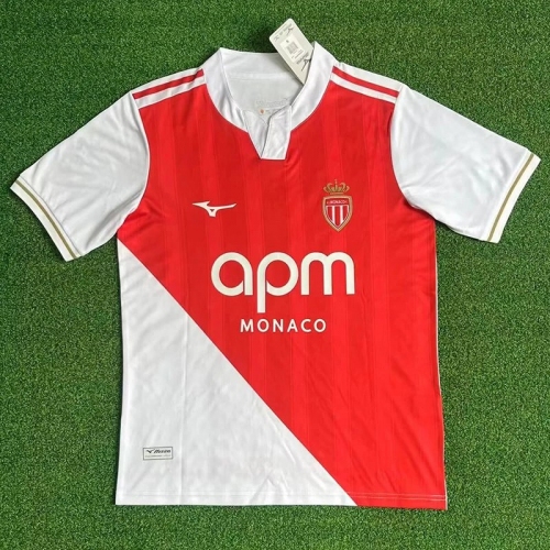 25/26 Monaco Home Fans Soccer Jersey