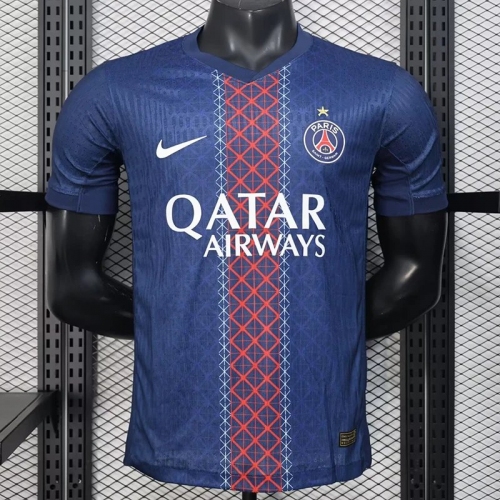 25/26 PSG Home Player Version Soccer Jersey(With stars)(前后带星)