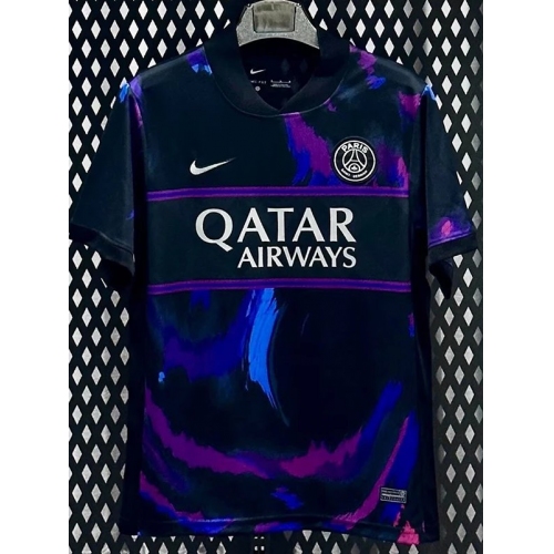 25/26 PSG Special Edition Black & Blue Fans Soccer Jersey