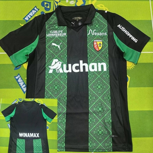 25/26 RC Lens Away Fans Soccer Jersey(全广告 )
