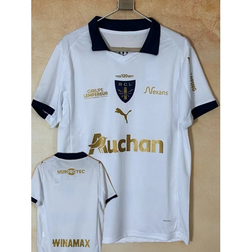 25/26 RC Lens Goalkeeper White Fans Soccer Jersey