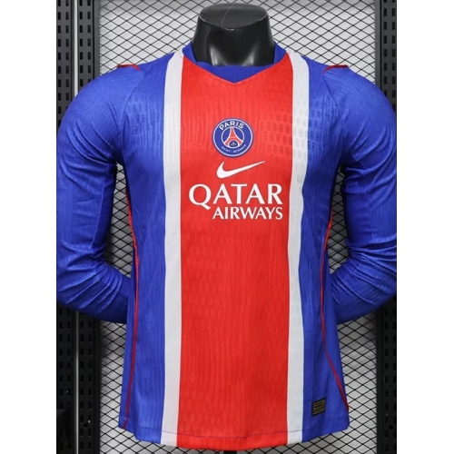 26/27 PSG Home Player Version Long Sleeve Soccer Jersey