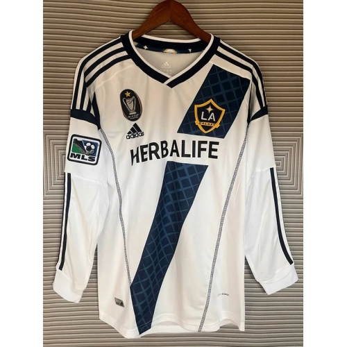 2012/2013 LA Galaxy Home Long Sleeve Retro Soccer Jersey