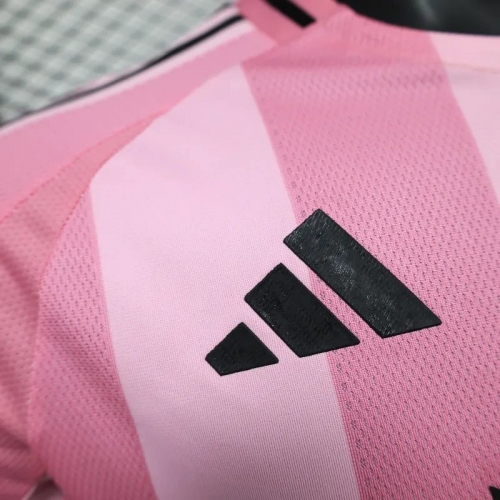 Inter Miami CF Home Pink Soccer Jersey Player Version Shirt 2025-26