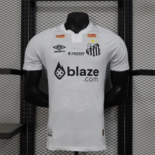 2024/2025 Player Version Santos Home Football Shirt (with sponsor)