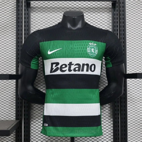2024/2025 Player Version Sporting Lisbon Home Football Shirt